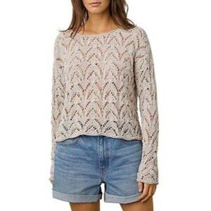 NEW Velvet Ds Cotton Tape Sweater Size S